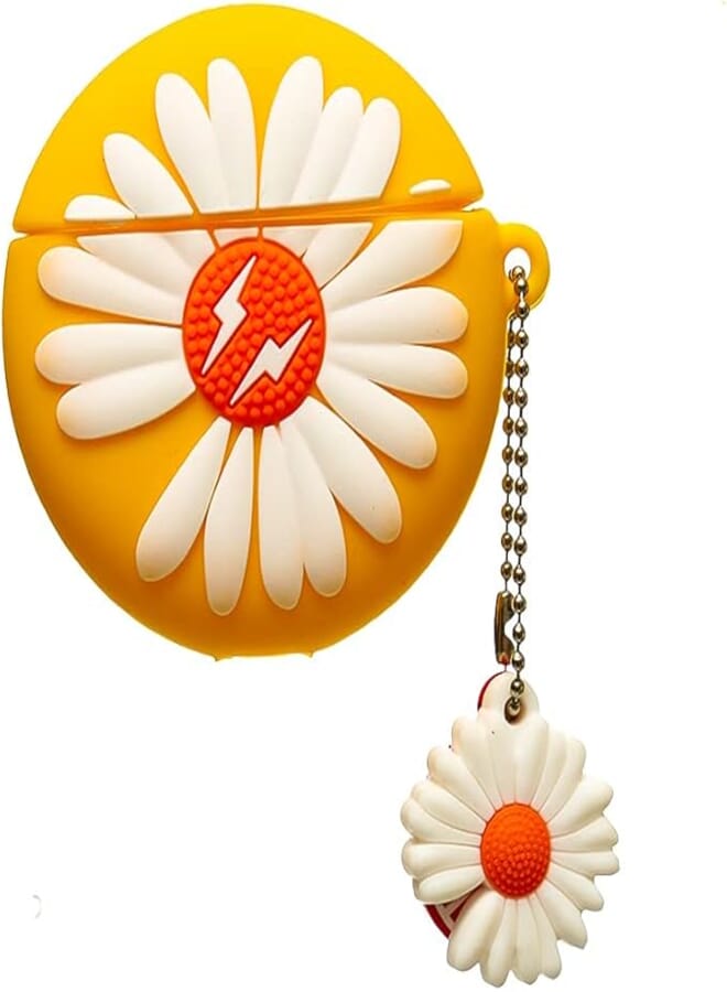 3D Cartoon Design Silicone Case For Huawei Buds 3 - Multi Colour (Yellow Flower)